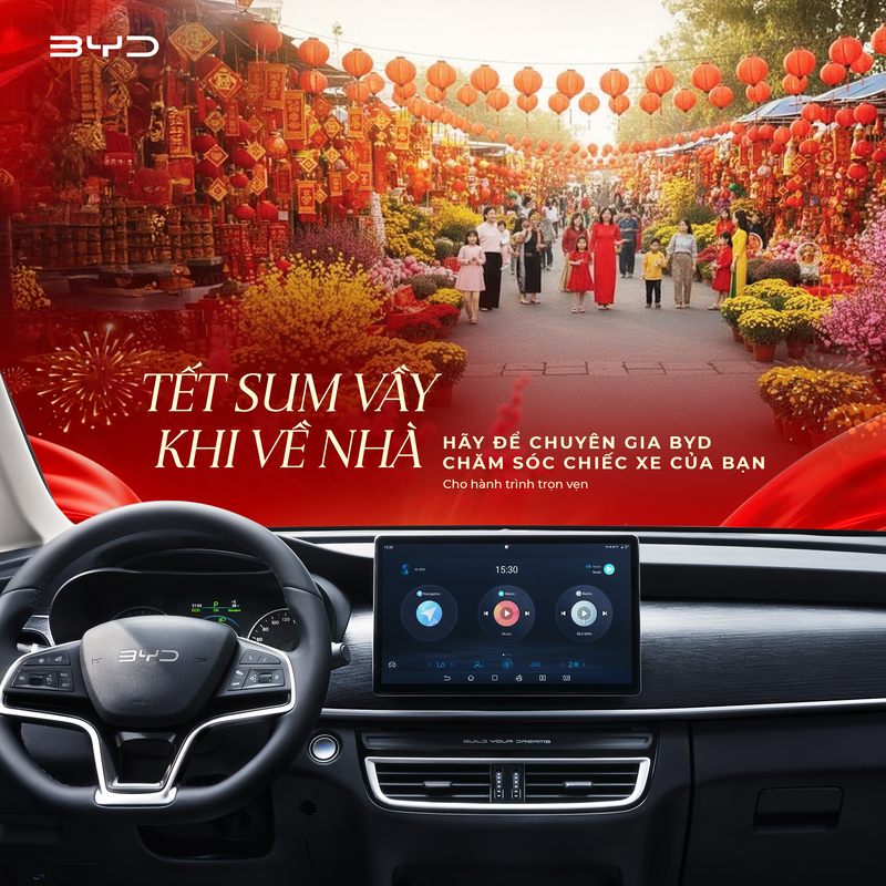 Tết Sum Vầy | Hành Trình Trọn Vẹn Khi Về Nhà Cùng BYD Vĩnh Phúc